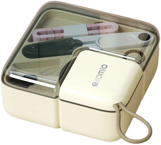 클로버 테크 수납 휴대용 수공 바느질 미니 공구 세트, 1개, 바늘 세트