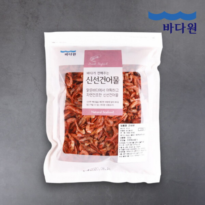 [바다원(주)] 바다원 국산 홍새우 200g 국물용새우 국물내기, 1개