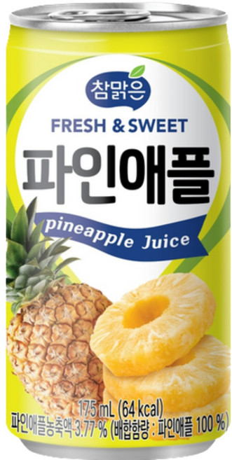 참맑은 파인애플, 20개, 175ml