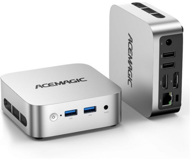 ACEMAGIC Vista V1 미니 PC 16GB DDR4 RAM 256GB SSD 컴퓨터 13세대 인텔 N150 N100/N95 최대 3.6GHz UHD 4K HDMI DP, 16GB DDR4+256GB 13th Intel N15