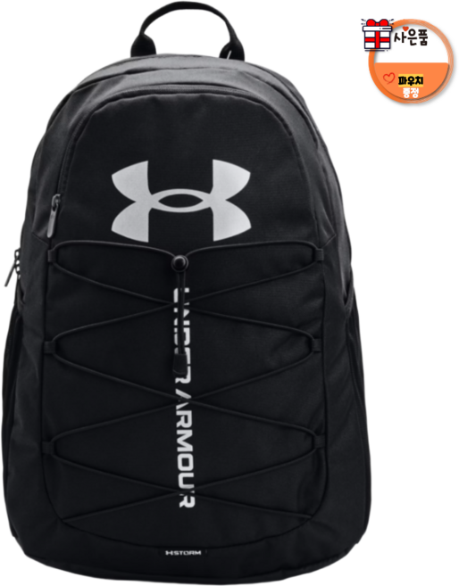 [국내매장정품] 언더아머 백팩 책가방 학생 직장인 노트북 데일리 다용도 UAA 허슬 스포츠 + 파우치증정