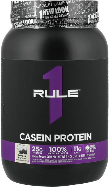 새해 건강을 선물하세요 Rule One Proteins 카제인 단백질 쿠키 & 크림 891g(1.96lb) 특별관리진행, RuleOneProteins카제인단백질쿠키크림891g1, 1개 - 쿠팡