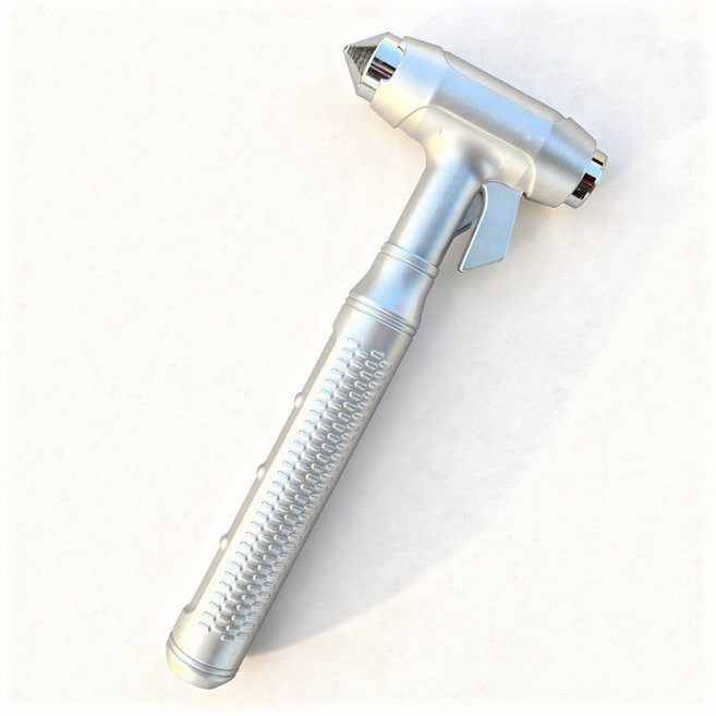 카니악 전기차 차량용 비상탈출 망치 안전벨트 컷터, 1개, 텅스텐 망치 머리