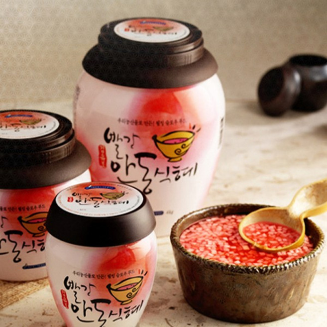 안동식혜 맛있는 전통식혜 김유조 안동빨간식혜 음료 대용량 전통발효식품, 1개