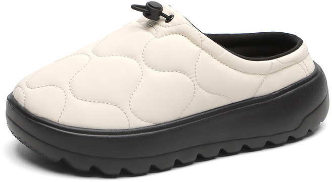 페이퍼플레인 겨울슈즈 여자 패딩신발 발편한 슬리퍼 털 방한화 뮬 PP1610