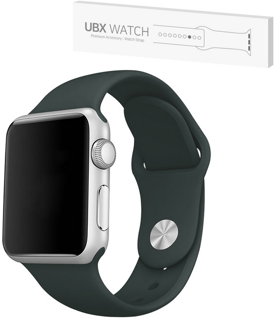 애플워치 호환 실리콘 스트랩 밴드, 17. 다크그린, 1개