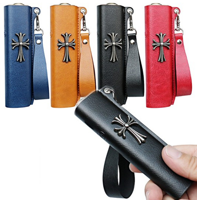 아이코스 호환용 일루마원 앤틱 가죽 스트랩 전자담배 케이스