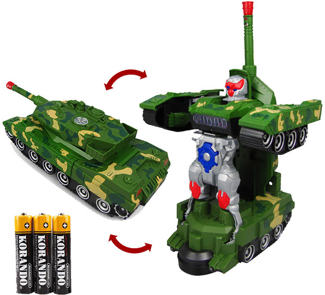 파피앙 변신 로봇 탱크 LED + 건전지포함, 1개