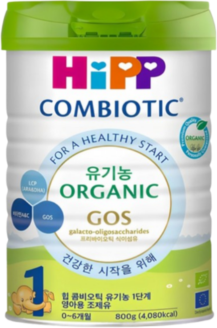 힙 콤비오틱 유기농 분유 1단계, 800g, 1개