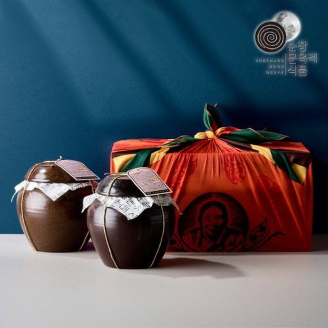 순창 문옥례 식품 웰빙 4호 고추장 1kg+굴비장아찌 1kg 옹기 고급포장, 1kg, 1