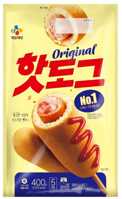 (CJ) 고메 오리지널 핫도그, 400g, 2개