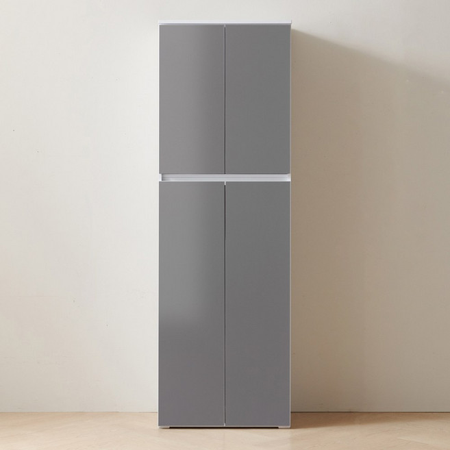퍼니하우스 헤븐 1800 다용도 주방 부엌 냉장고형 키큰수납장 수납장, 다크그레이