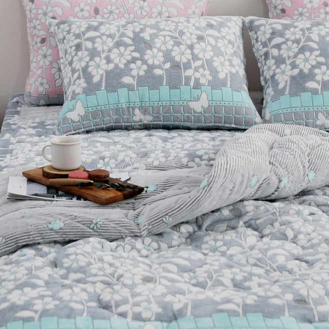 수젠하우스 데이지 밍크 극세사 이불 세트 국내 제작 생산