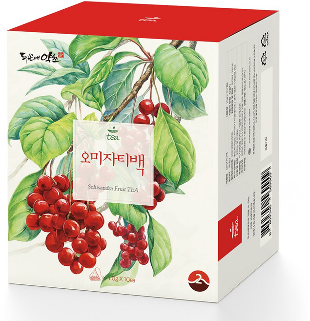[5개 선택시 1개 더] 오미자티백 10개입 친환경 PLA 개별 포장, 1g, 1박스