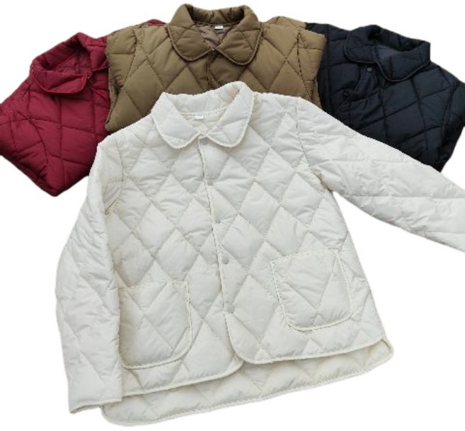 쌍천 얇은 패딩 봄가을 패딩 스타일리쉬한 아우터 패딩 슬림 퀼팅 얇은 패딩 쇼트 코트 W25121616