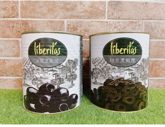 liberitas 黑橄欖, 1個, 切片黑橄欖
