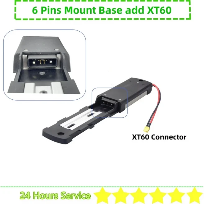 Hailong 1 1-2 3 Hailong Max G80 Ebike 배터리 장착 베이스 플레이트 브래킷 홀더 24v 36v 48v 52v 60v Ha, 09 6Pins Base XT60