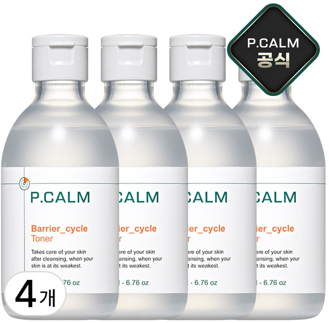 피캄 베리어사이클 토너, 200ml, 4개