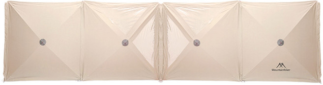 마운틴하이커 윈드스크린 신형 4단 원터치 타프 스크린 캠핑 오토 바람막이, 아이보리 SZK763