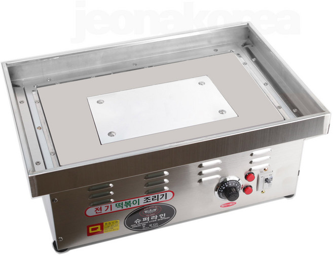 우성금속 떡볶이 조리기/ 분식집 업소용 자동 전기 떡볶이기계/ 열판 일체형 분리형