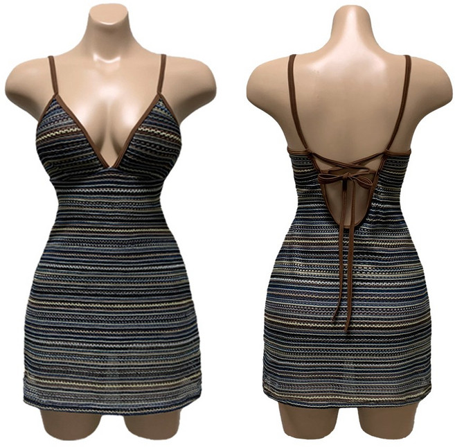 대박솔기업 체형커버 미유 원피스 모노키니 수영복 빅사이즈, 브라운패턴, XL (A-E컵 마른66-77까지)