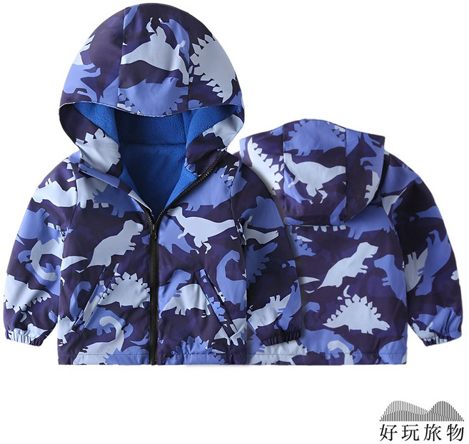 【好玩旅物】兒童內刷毛防水防風衝鋒外套 (8款可選) 100-140cm