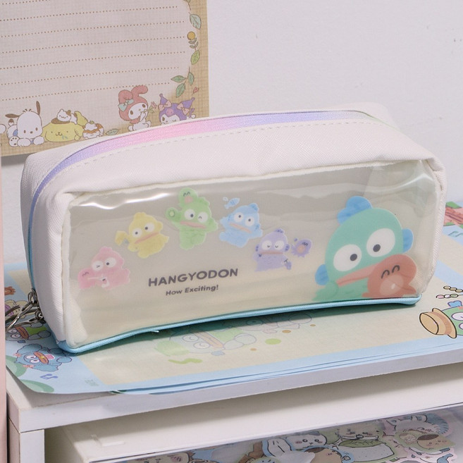 옐상 한교동 / 치이카와 투명pvc 필통 파우치, 1개, 교동이