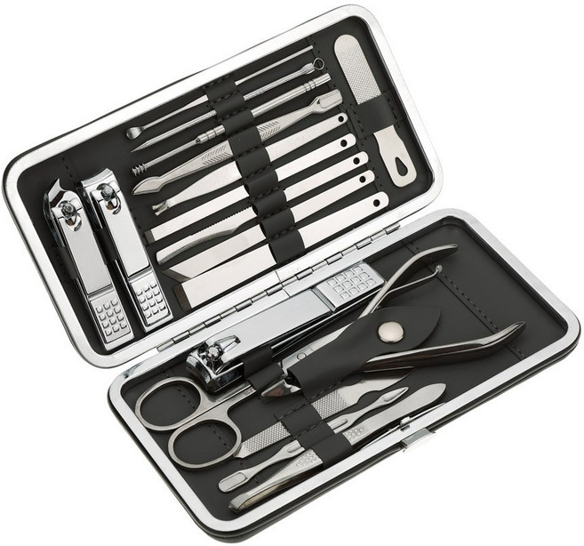 [에코너] NK03 네일케어 풋케어 키트, 그레이, 1개