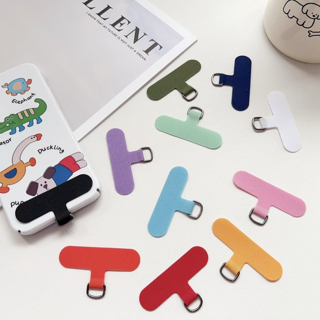 투에이비 D형 고리 행온택 베이직 태그 홀더 10p, 1세트, 레드