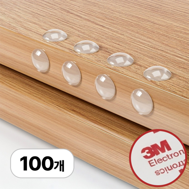 로멀리 소음방지 스티커 충격완화 반구형, 100개