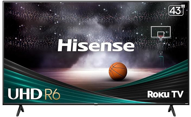알렉사 호환성 돌비 비전 HDR DTS 스튜디오 사운드 게임 모드(50R6G)를 지원하는 하이센스 50인치 클래스 R6 시리즈 4K UHD 스마트 로쿠 TV 블랙
