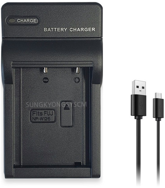 후지 FNP-W126 호환 USB 충전기 X100V X100F X-S10, 1개