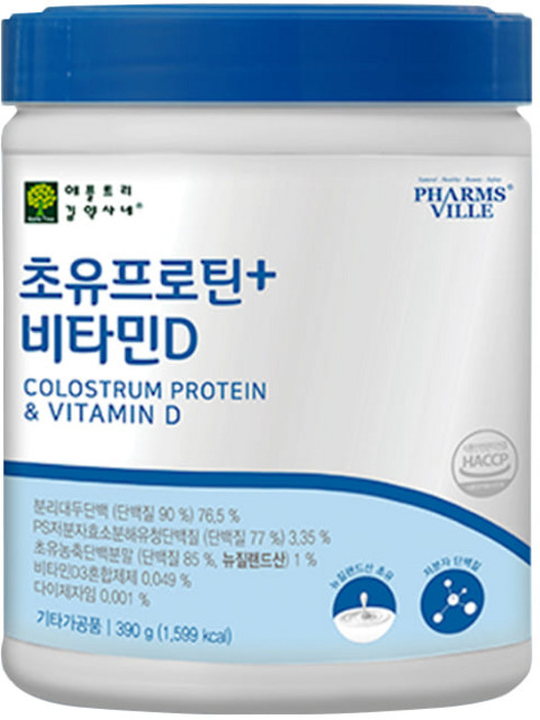 PS저분자효소분해유청단백질 초유프로틴플러스비타민D390g, 1개
