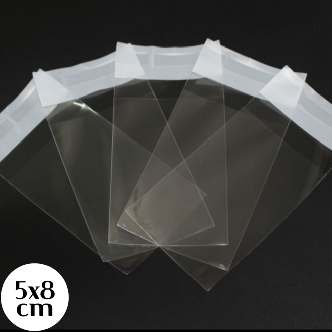접착 OPP 봉투 5cmX8cm 200개 포장 비닐 투명 오피피 포장지