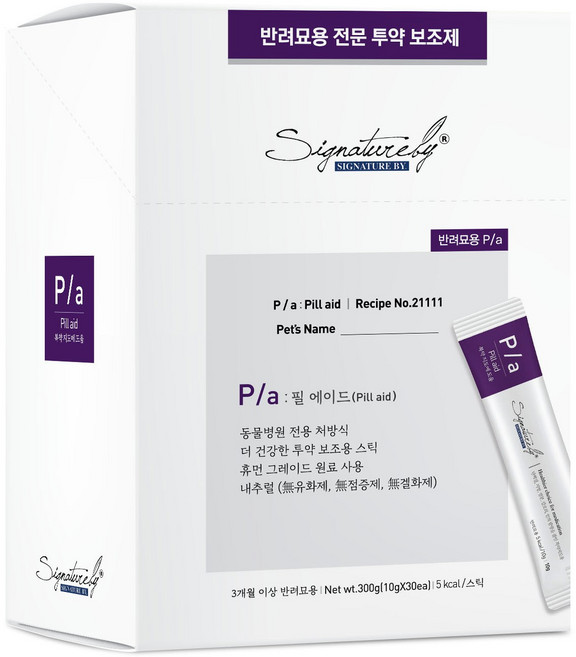 시그니처바이 반려묘용 피에이 처방식 사료 스틱, 투약보조, 300g, 1개