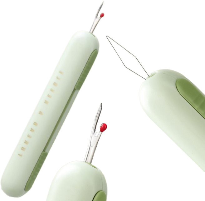 프라홈 3IN1 멀티 바늘꿰기 실밥커팅 리퍼 실뜨개, 1개, 그린