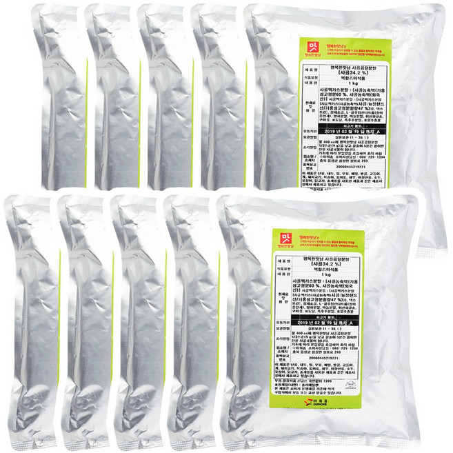 아워홈 행복한맛남 사골곰탕(분말), 10개, 1kg