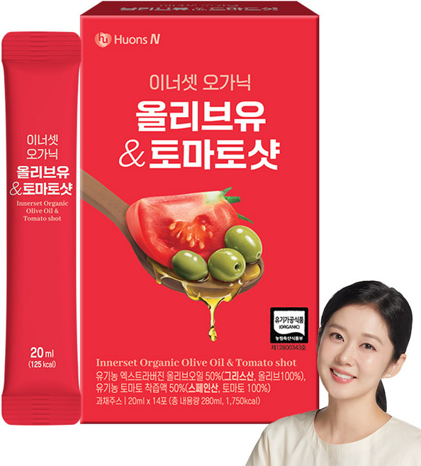 이너셋 프리미엄 유기농 올리브오일 토마토 올토샷 스틱, 1개, 280ml