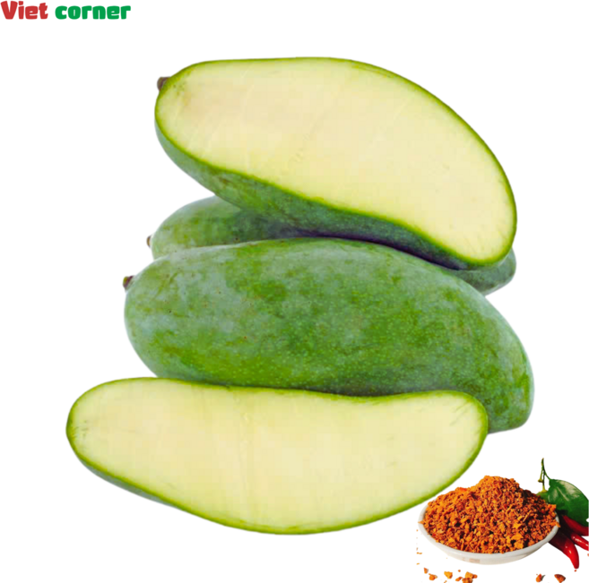 GREEN MANGO 베트남 그린 망고 xoai hat lep 19과내외 (소금 증정), 1개, 5kg