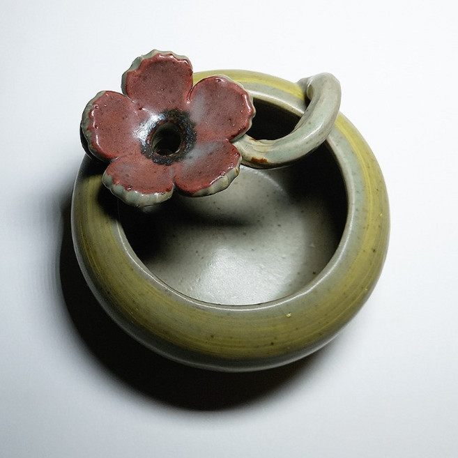 오색꽃 미니 수반 꽃꽂이 다화 꽃병 화병, 미니 수반 E