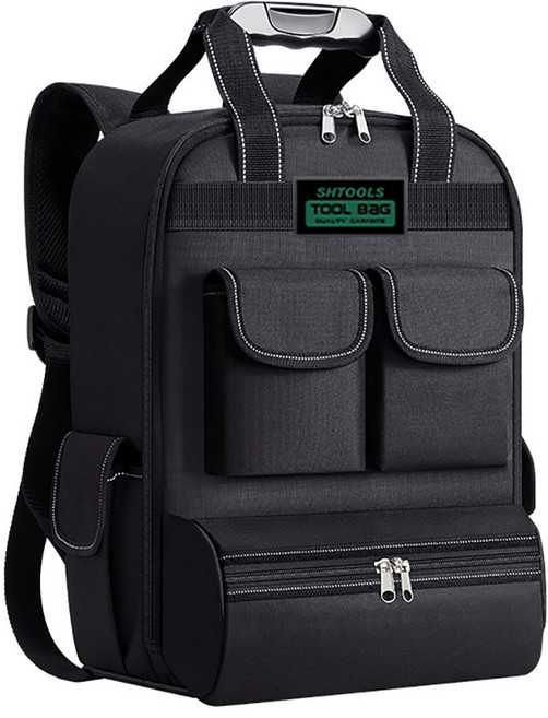 슈툴스 17인치 그린 클래식 대용량 다용도 공구백팩 신제품, 1개