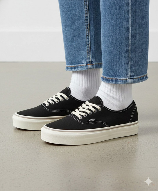 반스 vans 어센틱 리이슈 44 - 블랙마쉬멜로우 VN000CT71KP1