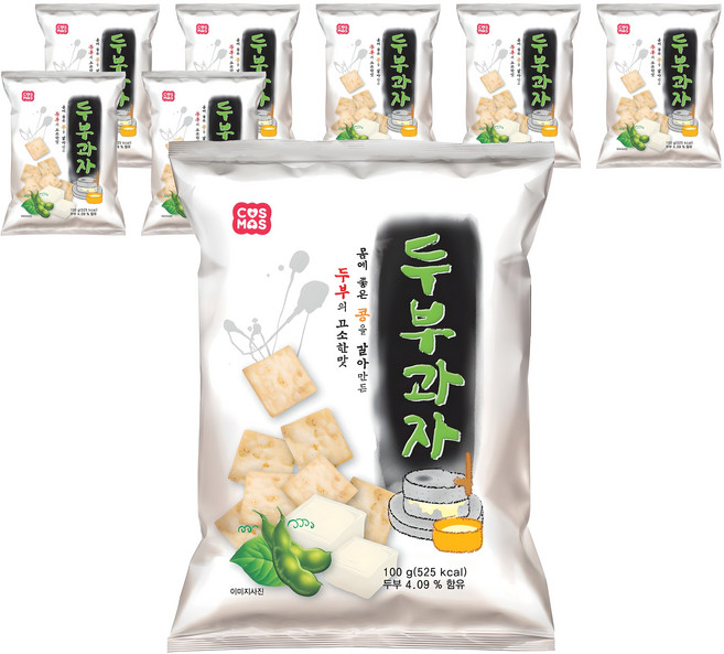 COSMOS 豆腐脆餅, 100g, 8包