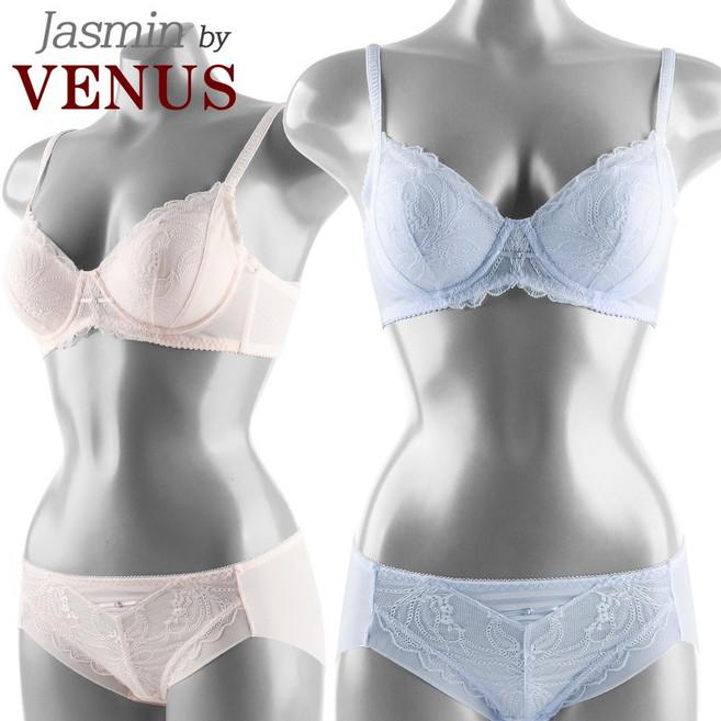 비너스 여자 속옷 패션 레이스 풀컵 노와이어 브라팬티세트 A036S