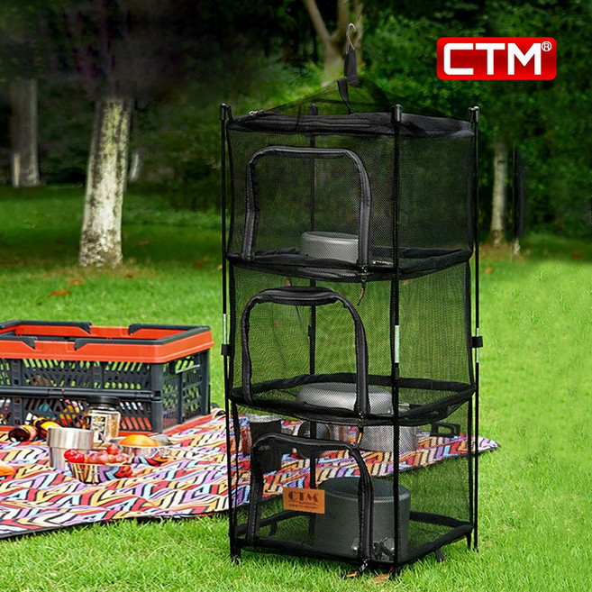 CTM 캠핑 식기건조망 스탠드 겸용, 1개