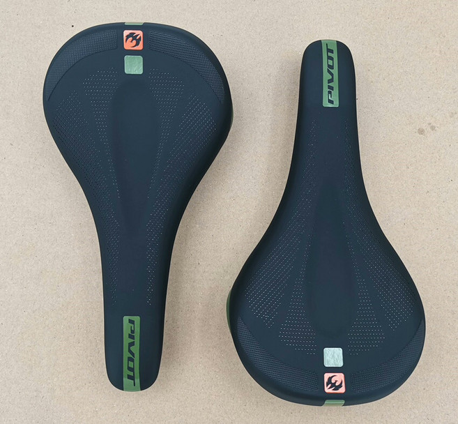 電動 軟尾車 綠色款 坐墊 透氣 山地車 公路車 坐墊 CR MO 鉻鉬鋼 彈弓 尺寸 270x145mm 重量 305克, 如圖所示, 1個