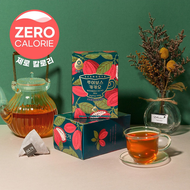 쌍계명차 루이보스 카카오 침출차, 10개입, 2개, 1.5g