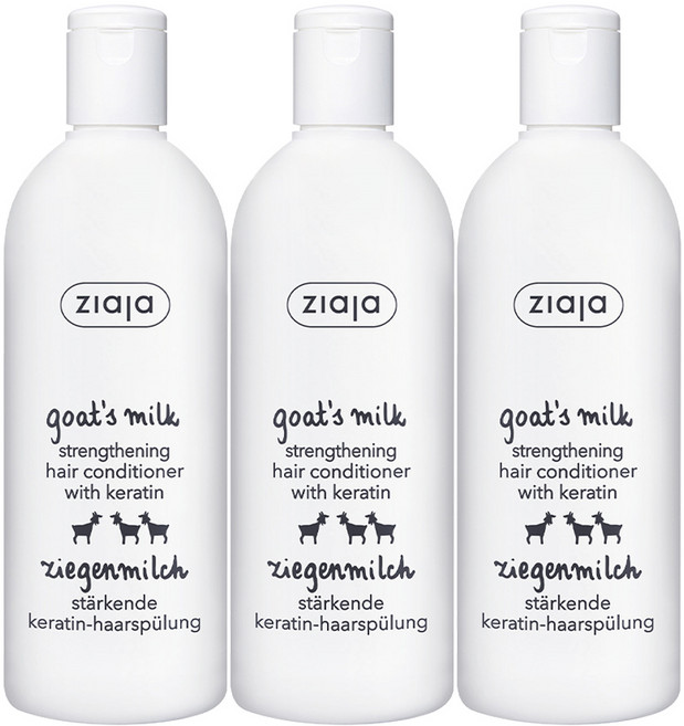 지아자 산양유 단백질 헤어 린스 컨디셔너, 200ml, 3개