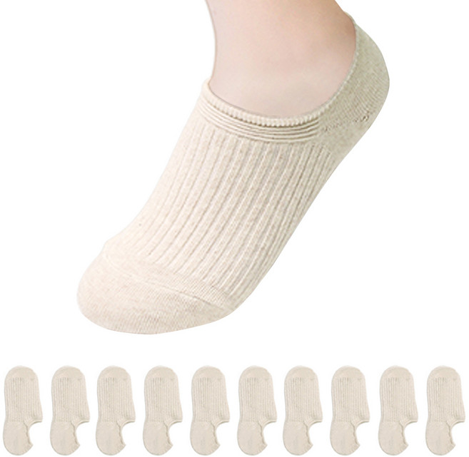 비바슈슈 쫀쫀한 여성용 골지 페이크삭스 10켤레