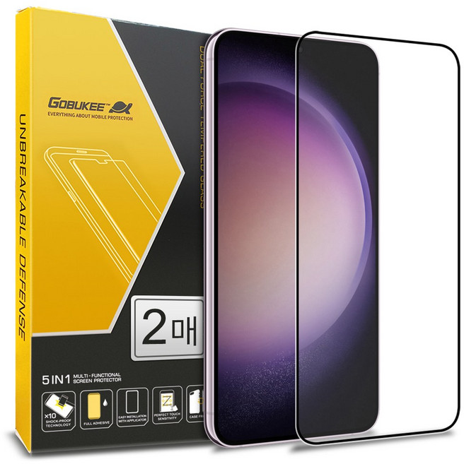 고부기 풀점착 풀커버 강화유리 액정 보호 필름 2p, 1세트